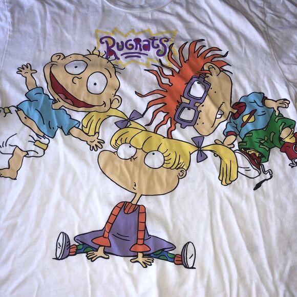 Nickelodeon Rugrats 2 Sided Graphic T Shirt Size Small/Medium - Picture 1 of 11